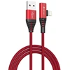 Raudonas „Devia Strom Series“ 2in1 įkrovimo laidas, 1,2 m