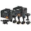 Rinkinys įrankių Dewalt MCL 18V XR DCD86M+DCF86M+DCF99M+DCF92M+DCG45M 3*5.0AH (DCK5222MP3T-QW)