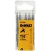 Sukimo antgalis DeWalt DT7290; T10; 5 vnt.