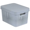 Dėžė su dangčiu, skirta daiktams laikyti / žaislams Curver Infinity Dots, 17 l, pilka, 35,8 x 26,8 x 22 cm