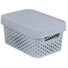 Dėžė su dangteliu, skirta daiktams laikyti / žaislams Curver Infinity Dots, 4,5 l, pilka, 27 x 19 x 12 cm