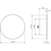 Drėkintuvas Difuzorius Europlast, baltas, universalus, 100 mm
