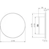 Drėkintuvas „Europlast“ difuzorius 125 mm universalus Baltas PLASTIKAS