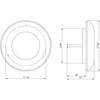Difuzorius EUROPLAST KD100, D100