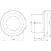 Difuzorius EUROPLAST KD125, D125