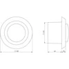 Difuzorius EUROPLAST VD125, D125