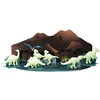 Tamsoje šviečiantys dinozaurai 4M Glow Dinosaur