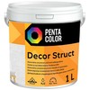 Dispersiniai tekstūriniai dažai Pentacolor Decor, baltos spalvos, 1 l