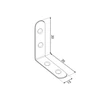 DMX Kampas FKW 20x20x13x2.0mm 4vnt