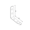 DMX Leņķis FKW 40x40x13x2.0mm 4gb