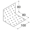 DMX Montavimo kampas, 80 x 80 x 100 x 2 mm 20 vnt.