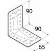 DMX Kampinė jungtis KP1 90x90x65mm 2.5mm sutvirtinta plati