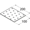 DMX Plokštė PP12 200x100x2mm montavimo plati