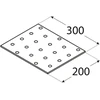DMX Montavimo plokštelė, 300 x 200 x 2 mm
