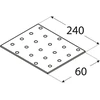 DMX Plokštė PP8 240x60x2mm montavimo plati