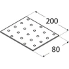 DMX Montavimo plokštelė, 200 x 80 x 2 mm