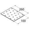 DMX Montavimo plokštė PP14 260x100x2mm