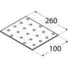 DMX Montavimo plokštelė, 260 x 100 mm