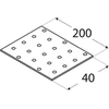 DMX Plokštelė PP28 40x200x2mm montavimo plati