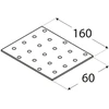 DMX Plokštelė PP6 160x60x2mm montavimo plati