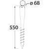 DMX Sraigtas PWO 68x550mm