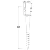DMX Sraigtinis polius PWU 100/865mm