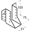 DMX Sijų atrama, 51 x 105 x 75 x 2 mm