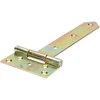 DMX Gate hinge ZB 200x45x90x3.0 mm steel, brass-plated