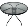 Domoletti Lauko stalas BISTRO ROUND, pilkas, Ø90×70 cm