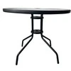 Domoletti Lauko stalas BISTRO ROUND, pilkas, Ø90×70 cm