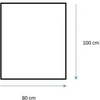 Domoletti VEIDRODIS PAKAB BERĖMIS C-EDGE 100X80 CM