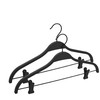 Domoletti RUBBER COATED HANGER LR040 Juodas 2 PCS