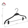 Domoletti RUBBER COATED HANGER LR040 Juodas 2 PCS