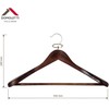 Domoletti WOODEN COAT HANGER LSD001 DARK WOOD