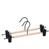Domoletti METAL HANGER WOOD ROUND BAR Juodas 2PCS