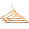Domoletti WOODEN HANGER LSN001-B NATURAL 3 PCS