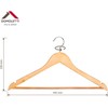 Domoletti WOODEN HANGER LSN001-B NATURAL 3 PCS