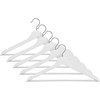 Domoletti WOODEN HANGER LSN001-W Baltas 5 PCS
