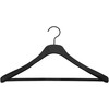 Domoletti RUBBER COATED HANGER LSN007 Juodas