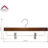 Domoletti WOODEN PANTS HANGER LST017 DARK 2PCS