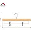 Domoletti WOODEN PANTS HANGER LST017 NATURAL 2PCS