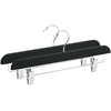 Domoletti RUBBER COATED HANGER LSR023 Juodas 2 PCS