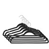 Domoletti VELVET HANGER LSV010 Juodas 5 PCS