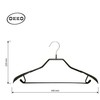 Okko Goclever PVC DIPPED HANGER LSMD031 Juodas