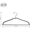Okko Domoletti PVC DIPPED HANGER LSMD025 Juodas 5PCS