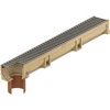 Drenāžas kanāls ar režģi Euroline 2.0 Aco ar cauruli, A15, 100 cm x 11.8 cm x 10 cm