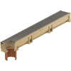 Drenāžas kanāls ar režģi Euroline 2.0 Aco ar cauruli, A15, 100 cm x 11.8 cm x 10 cm