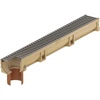 Drenāžas kanāls ar režģi Euroline 2.0 Aco ar cauruli, A15, 100 cm x 11.8 cm x 10 cm