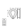 Haushalt LOOPS PROTECTION (4 MM. ZN. DIN6899. 4D