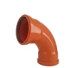 Dvimovė alkūnė lauko kanalizacijai Magnaplast, 110 mm, 87 °